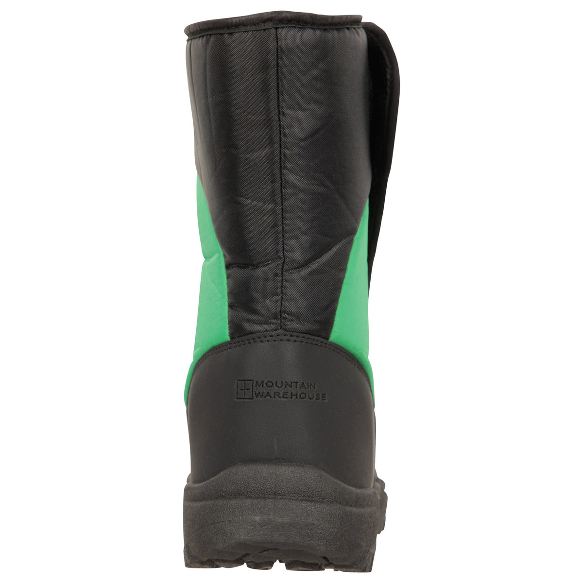 Green - Side - Mountain Warehouse Childrens-Kids Caribou Adaptive Striped Snow Boots