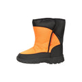 Orange - Side - Mountain Warehouse Childrens-Kids Caribou Adaptive Striped Snow Boots