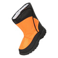 Orange - Front - Mountain Warehouse Childrens-Kids Caribou Adaptive Striped Snow Boots