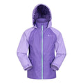 Lilac - Front - Mountain Warehouse Childrens-Kids Torrent II Waterproof Jacket