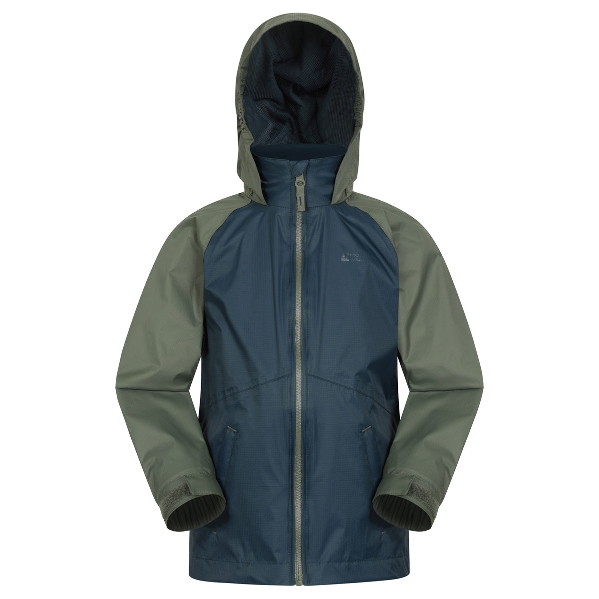 Dark Khaki - Front - Mountain Warehouse Childrens-Kids Torrent II Waterproof Jacket