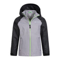 Light Grey - Pack Shot - Mountain Warehouse Childrens-Kids Torrent II Waterproof Jacket