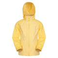 Pale Yellow - Front - Mountain Warehouse Childrens-Kids Torrent II Waterproof Jacket