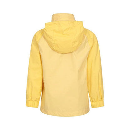 Pale Yellow - Back - Mountain Warehouse Childrens-Kids Torrent II Waterproof Jacket