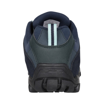 Dark Blue - Back - Mountain Warehouse Womens-Ladies Belfour Suede Waterproof Walking Shoes