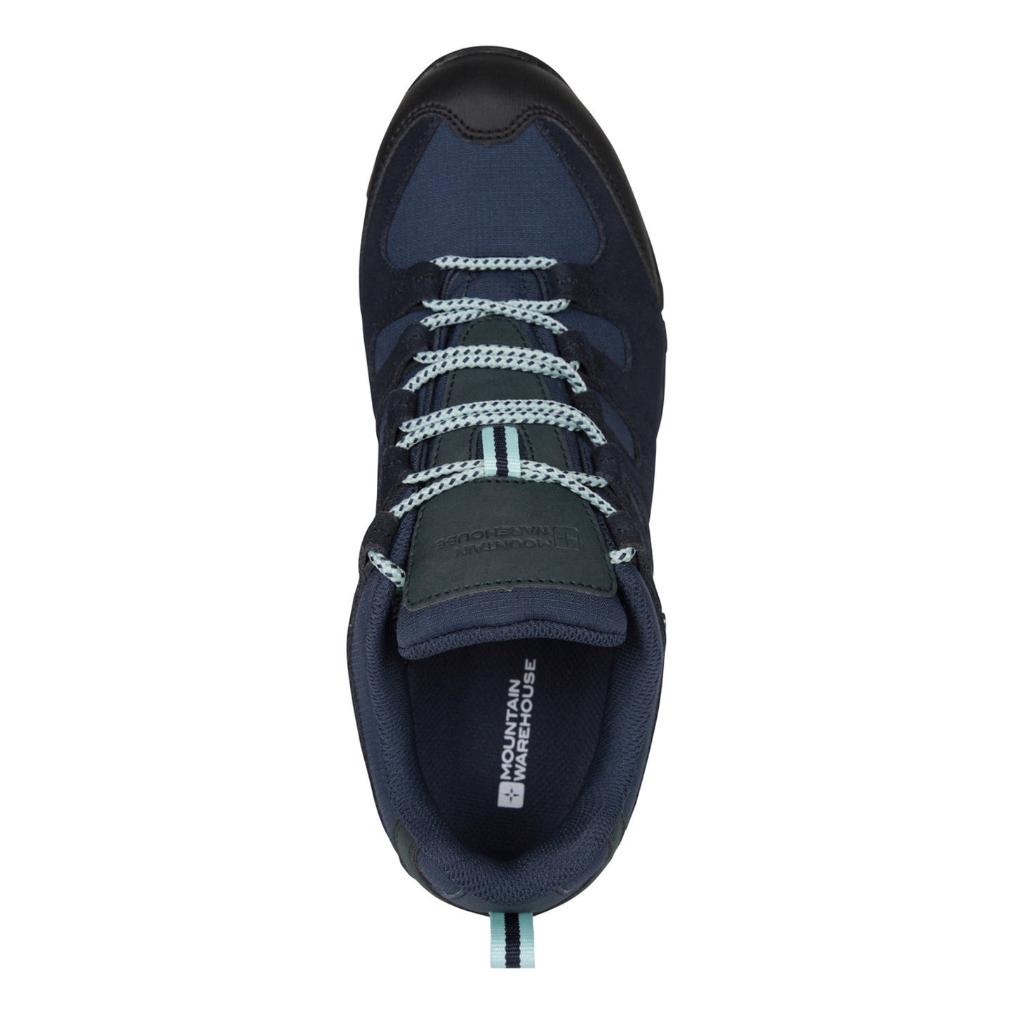Dark Blue - Pack Shot - Mountain Warehouse Womens-Ladies Belfour Suede Waterproof Walking Shoes