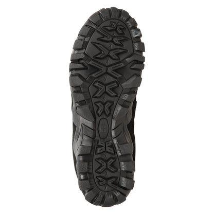 Black - Pack Shot - Mountain Warehouse Womens-Ladies Belfour Suede Waterproof Walking Shoes
