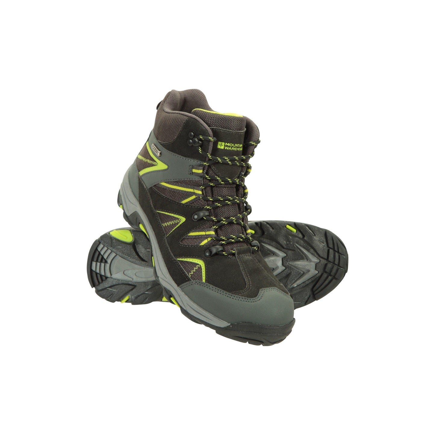 Black - Front - Mountain Warehouse Mens Rapid Suede Waterproof Boots