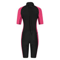 Black - Back - Mountain Warehouse Womens-Ladies Short Wetsuit