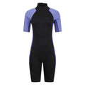 Purple - Front - Mountain Warehouse Womens-Ladies Short Wetsuit