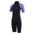 Purple - Side - Mountain Warehouse Womens-Ladies Short Wetsuit