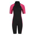 Black - Front - Mountain Warehouse Womens-Ladies Short Wetsuit