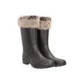 Beige - Close up - Mountain Warehouse Womens-Ladies Faux Fur Lined Wellington Boots