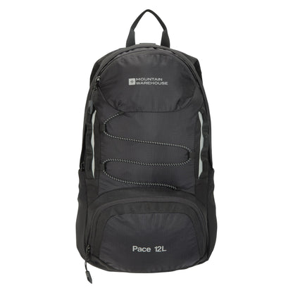 Black - Front - Mountain Warehouse Pace 12L Backpack