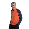 Orange - Back - Mountain Warehouse Mens Ashbourne Fleece Top