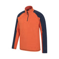 Orange - Lifestyle - Mountain Warehouse Mens Ashbourne Fleece Top