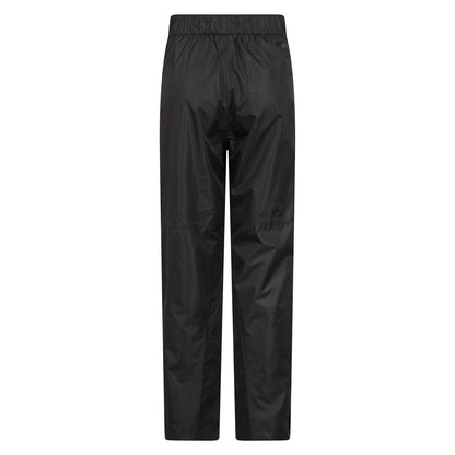 Black - Back - Mountain Warehouse Mens Spray Waterproof Regular Trousers
