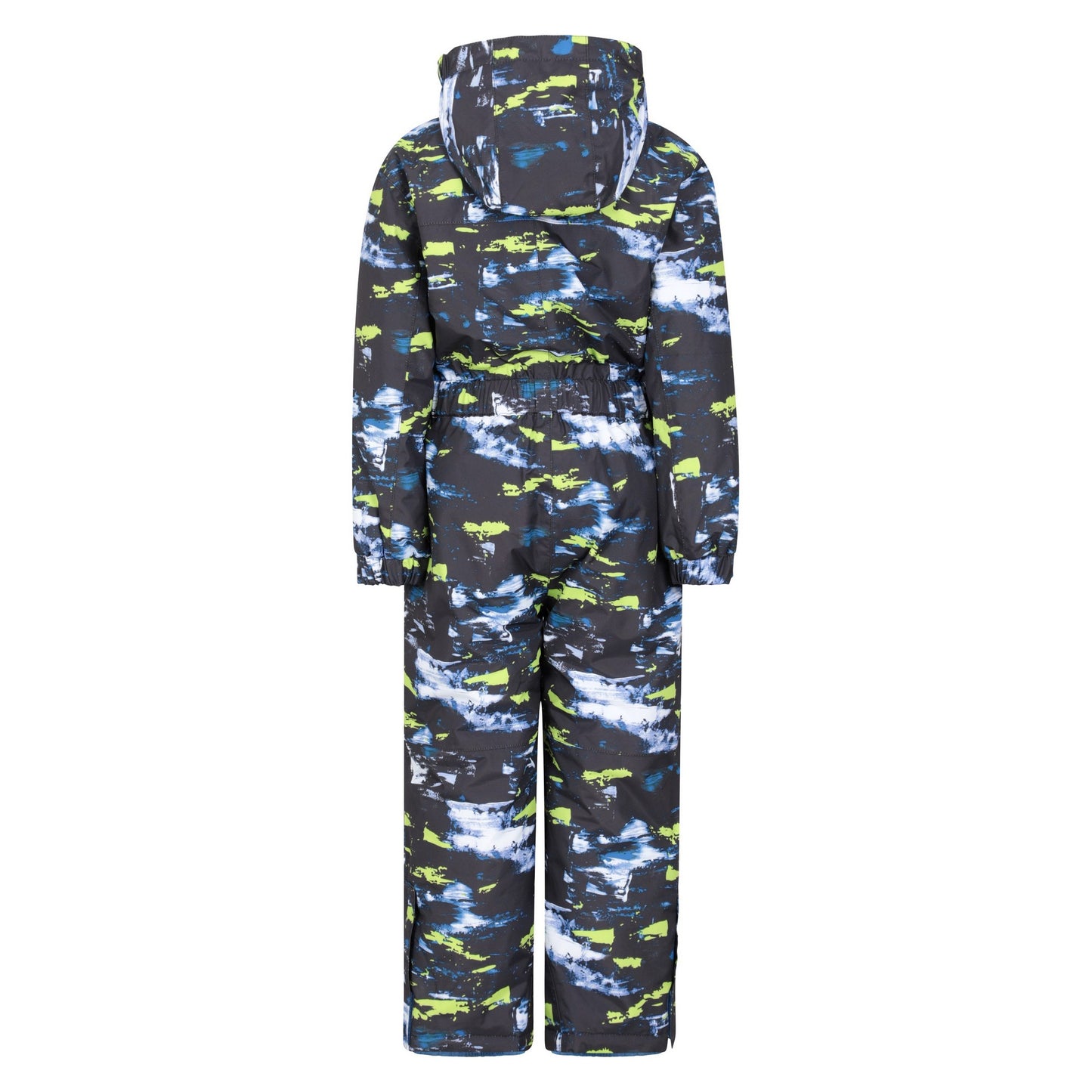 Black-Blue-Yellow - Back - Mountain Warehouse Childrens-Kids All In One Cloud Snowsuit
