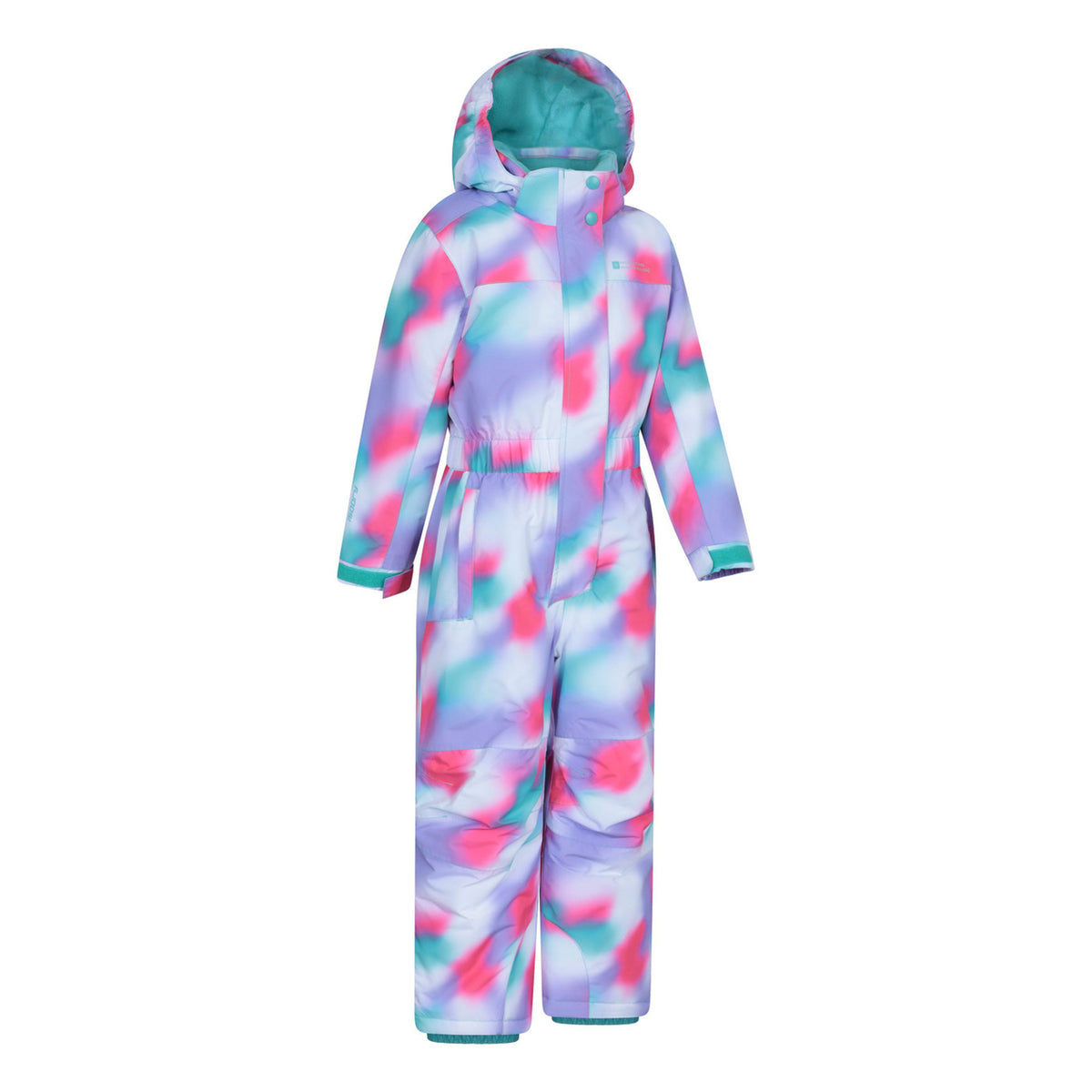 Bright Pink - Side - Mountain Warehouse Childrens-Kids All In One Cloud Snowsuit