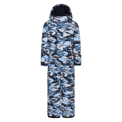 Pale Blue - Front - Mountain Warehouse Childrens-Kids All In One Cloud Snowsuit
