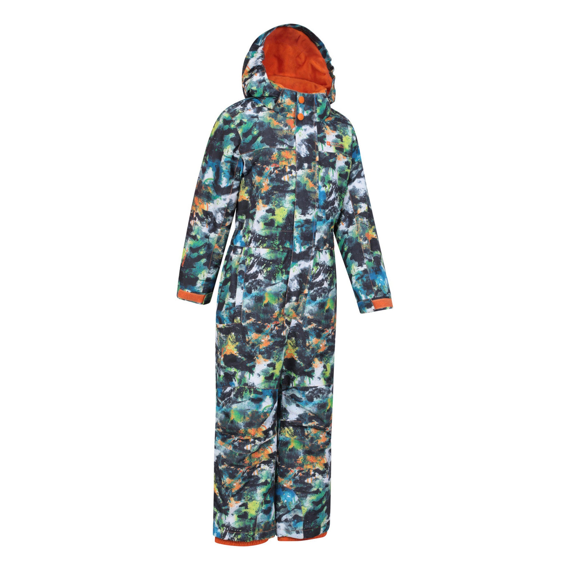 Dark Khaki - Side - Mountain Warehouse Childrens-Kids All In One Cloud Snowsuit