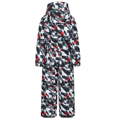 Grey - Back - Mountain Warehouse Childrens-Kids All In One Cloud Snowsuit