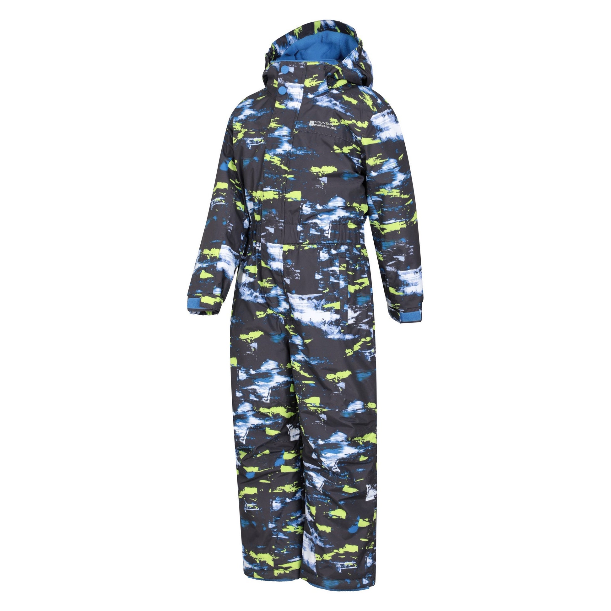 Black-Blue-Yellow - Lifestyle - Mountain Warehouse Childrens-Kids All In One Cloud Snowsuit