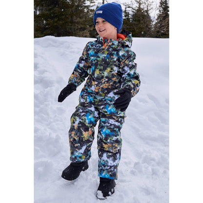 Dark Khaki - Front - Mountain Warehouse Childrens-Kids All In One Cloud Snowsuit