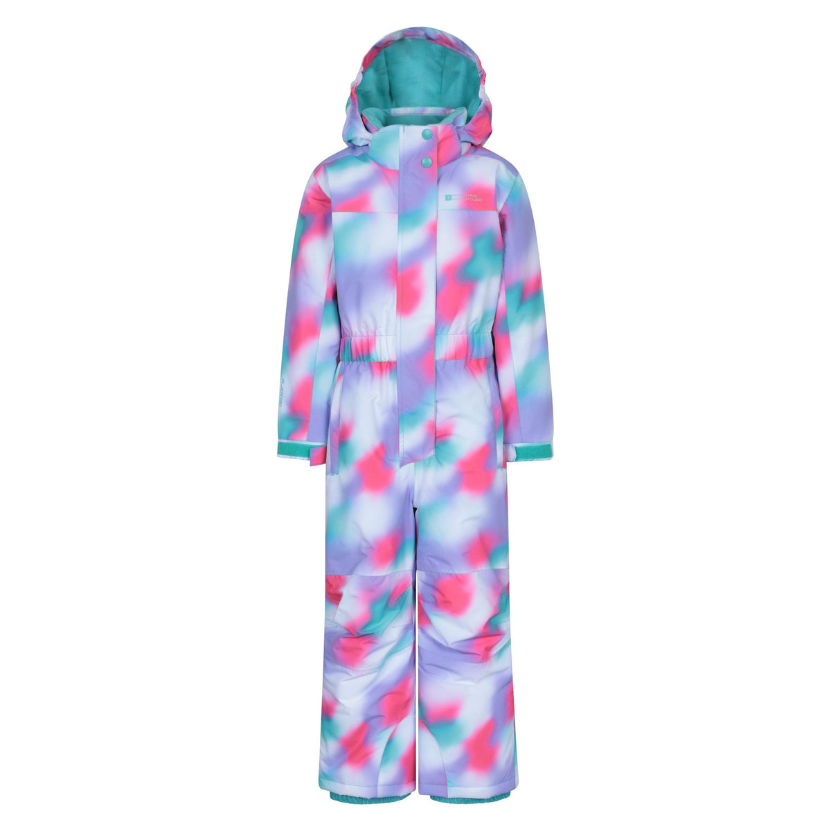 Bright Pink - Front - Mountain Warehouse Childrens-Kids All In One Cloud Snowsuit