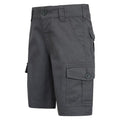 Charcoal - Side - Mountain Warehouse Childrens-Kids Cargo Shorts