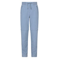 Blue - Front - Mountain Warehouse Womens-Ladies Explorer Zip-Off Hiking Trousers