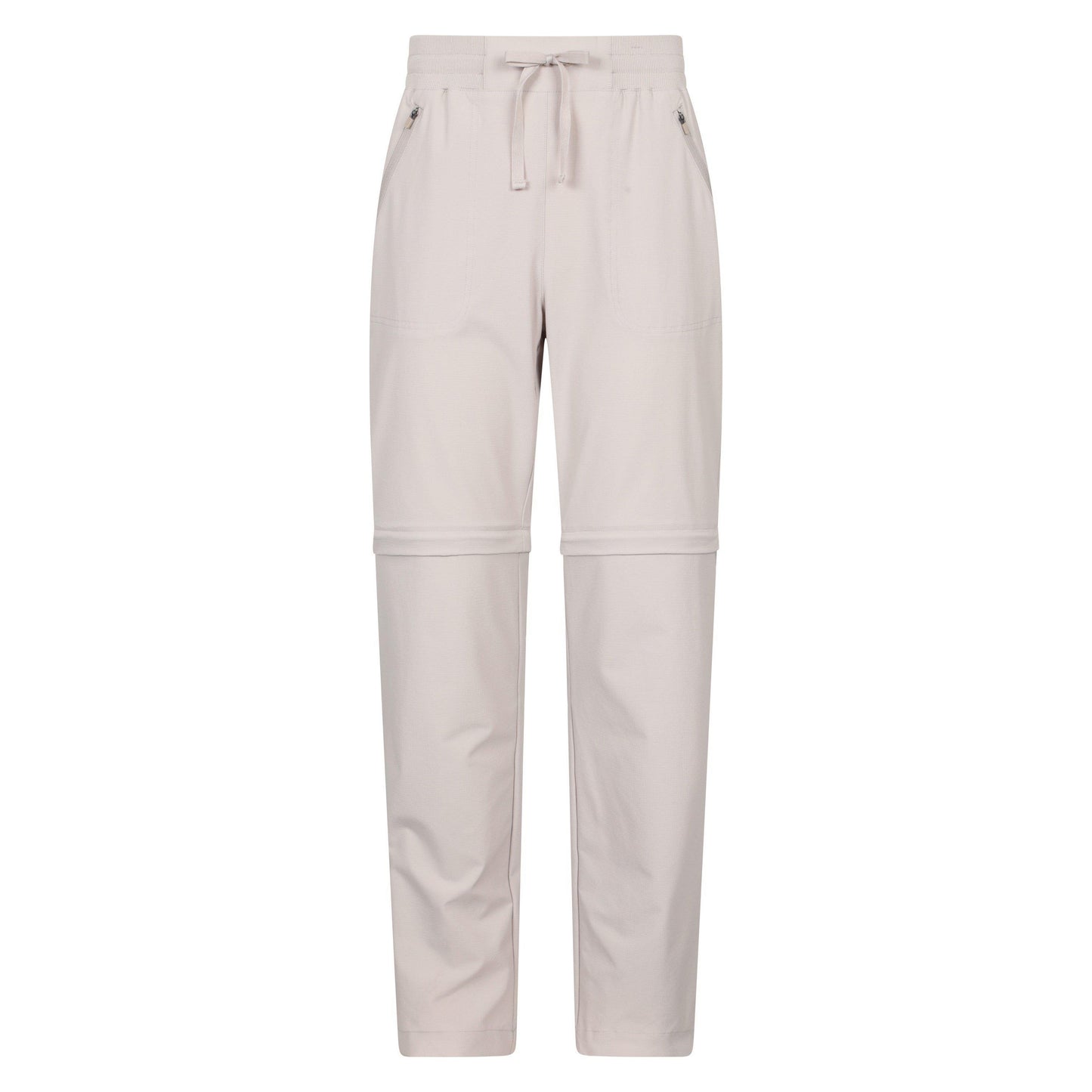 Beige - Front - Mountain Warehouse Womens-Ladies Explorer Zip-Off Hiking Trousers