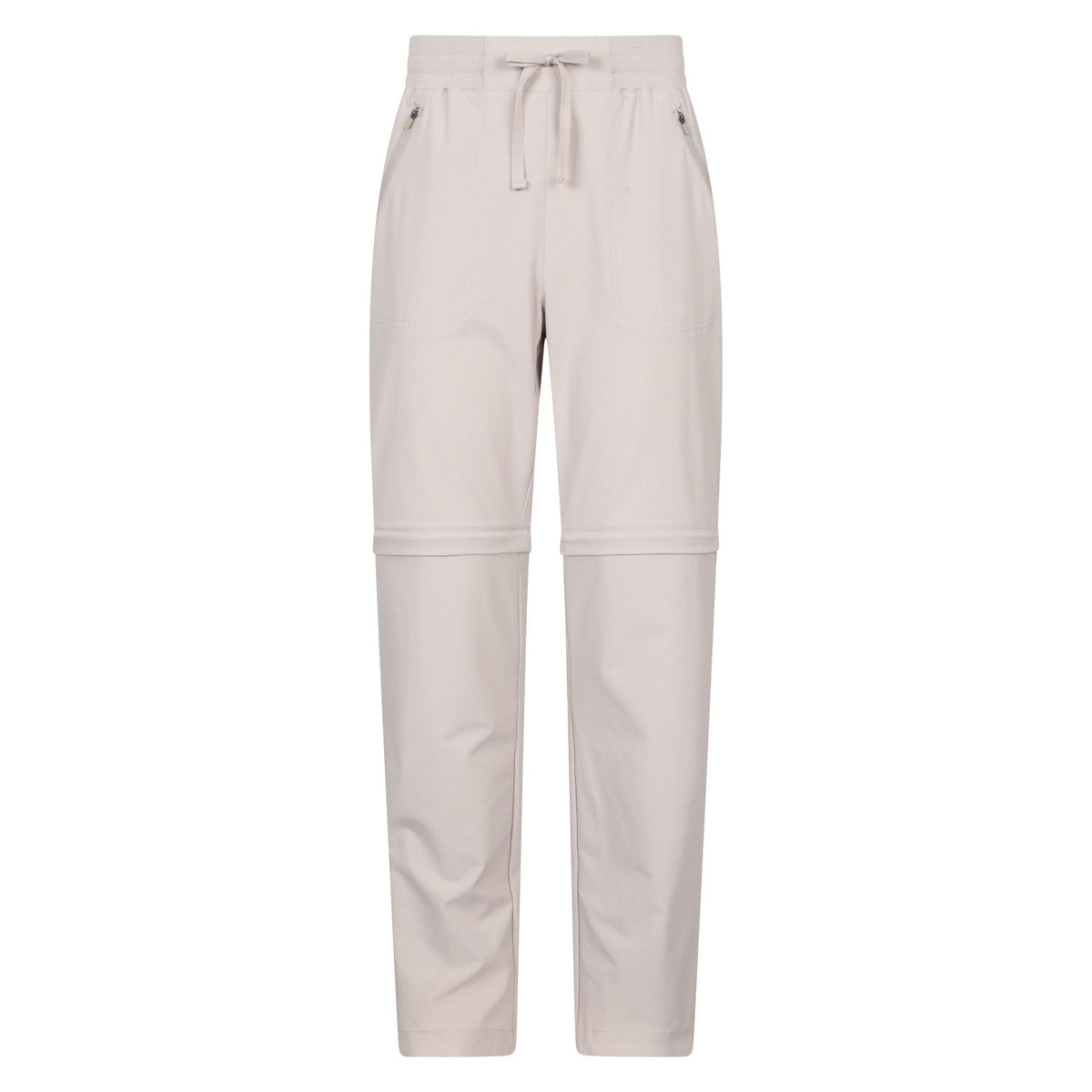 Beige - Front - Mountain Warehouse Womens-Ladies Explorer Zip-Off Hiking Trousers