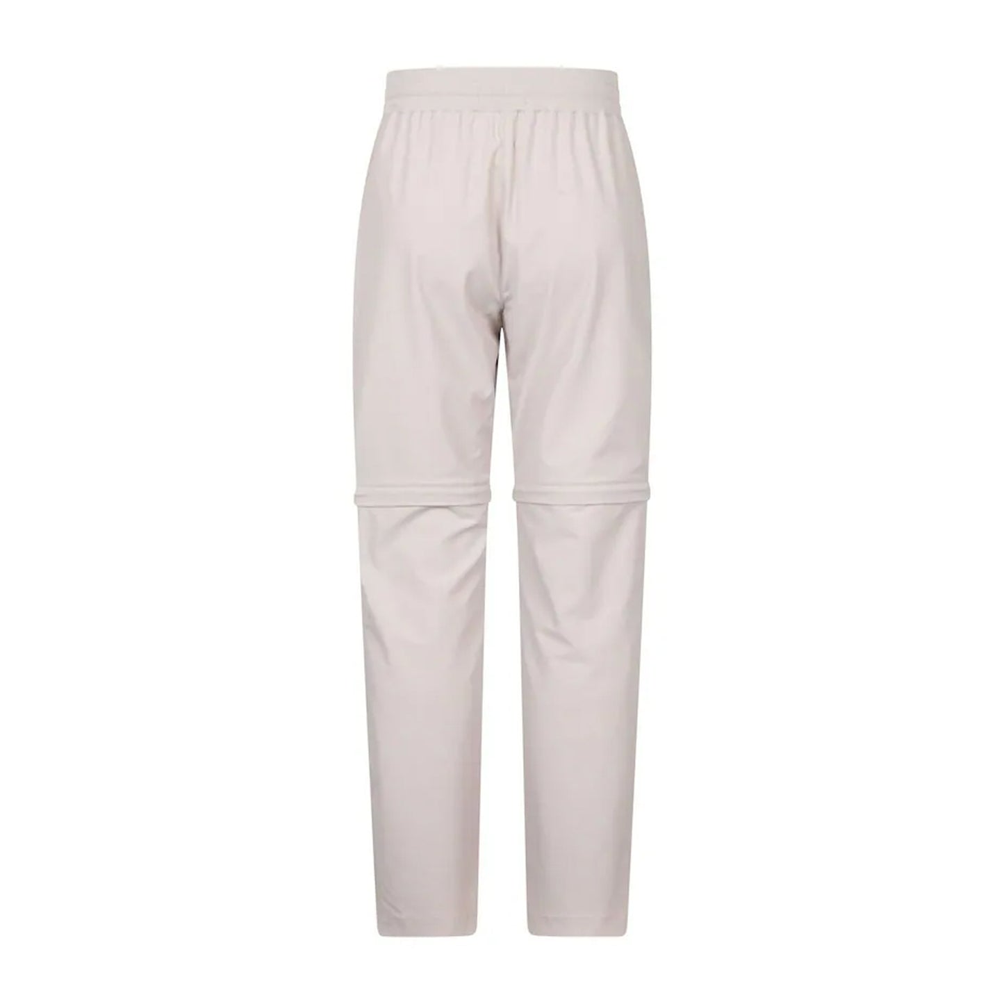 Beige - Back - Mountain Warehouse Womens-Ladies Explorer Zip-Off Hiking Trousers