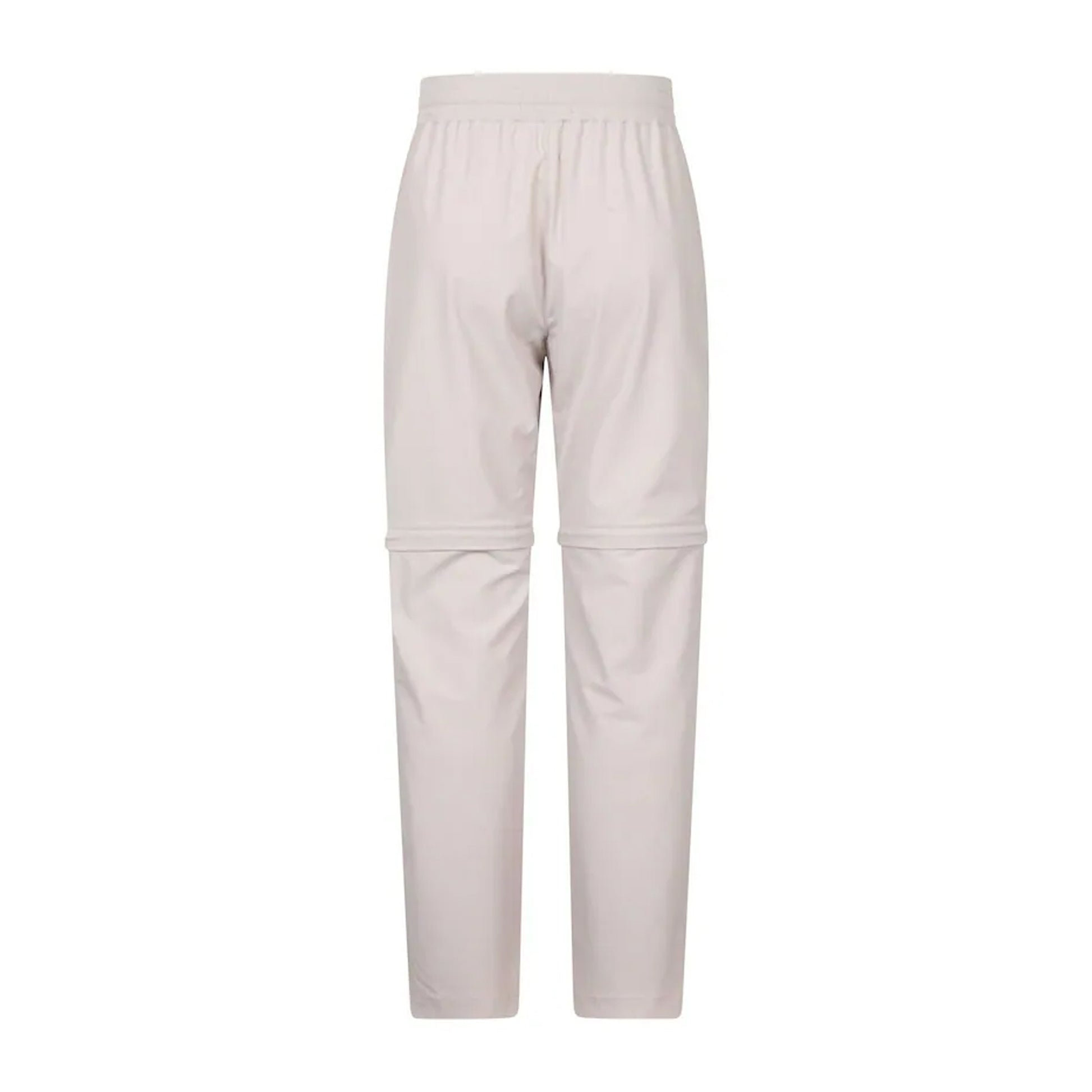 Beige - Back - Mountain Warehouse Womens-Ladies Explorer Zip-Off Hiking Trousers
