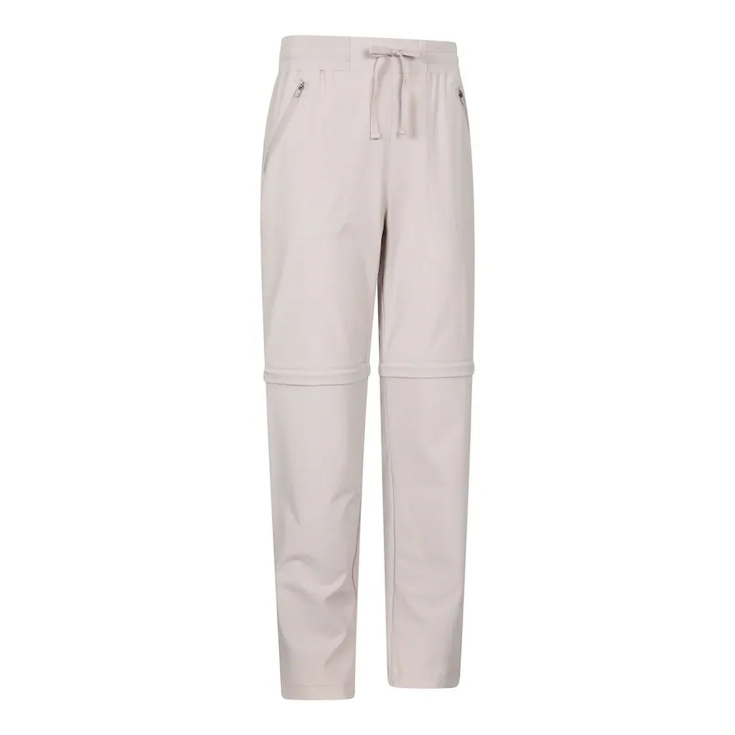 Beige - Side - Mountain Warehouse Womens-Ladies Explorer Zip-Off Hiking Trousers