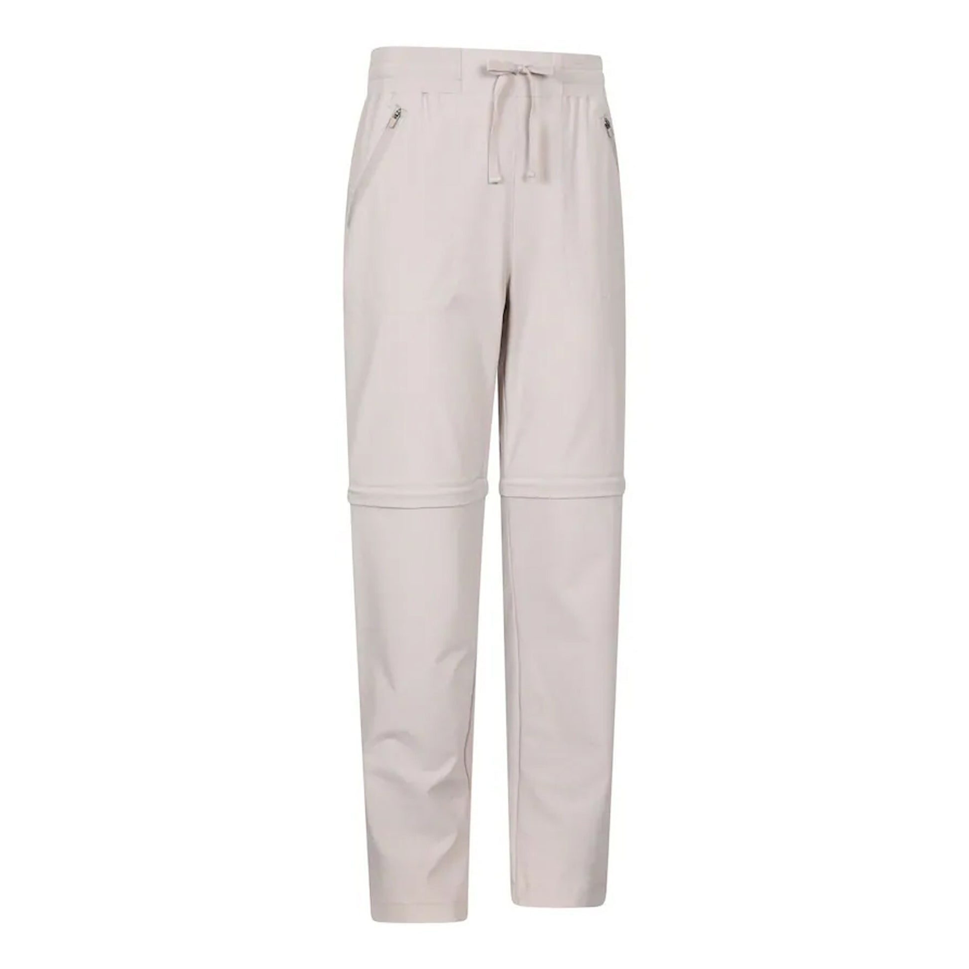 Beige - Side - Mountain Warehouse Womens-Ladies Explorer Zip-Off Hiking Trousers