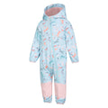 Light Blue - Lifestyle - Mountain Warehouse Childrens-Kids All In One Softshell Bodysuit