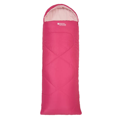 Bright Pink - Front - Mountain Warehouse Childrens-Kids Summit Mini Sleeping Bag