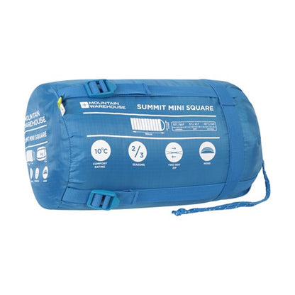 Blue - Lifestyle - Mountain Warehouse Childrens-Kids Summit Mini Sleeping Bag