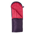 Purple - Back - Mountain Warehouse Childrens-Kids Summit Mini Sleeping Bag