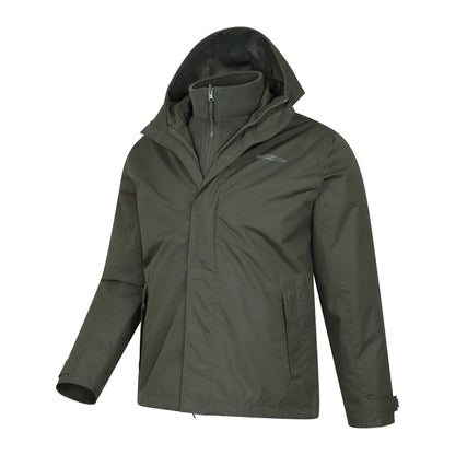 Dark Khaki - Lifestyle - Mountain Warehouse Mens Fell II 3 in 1 Jacket