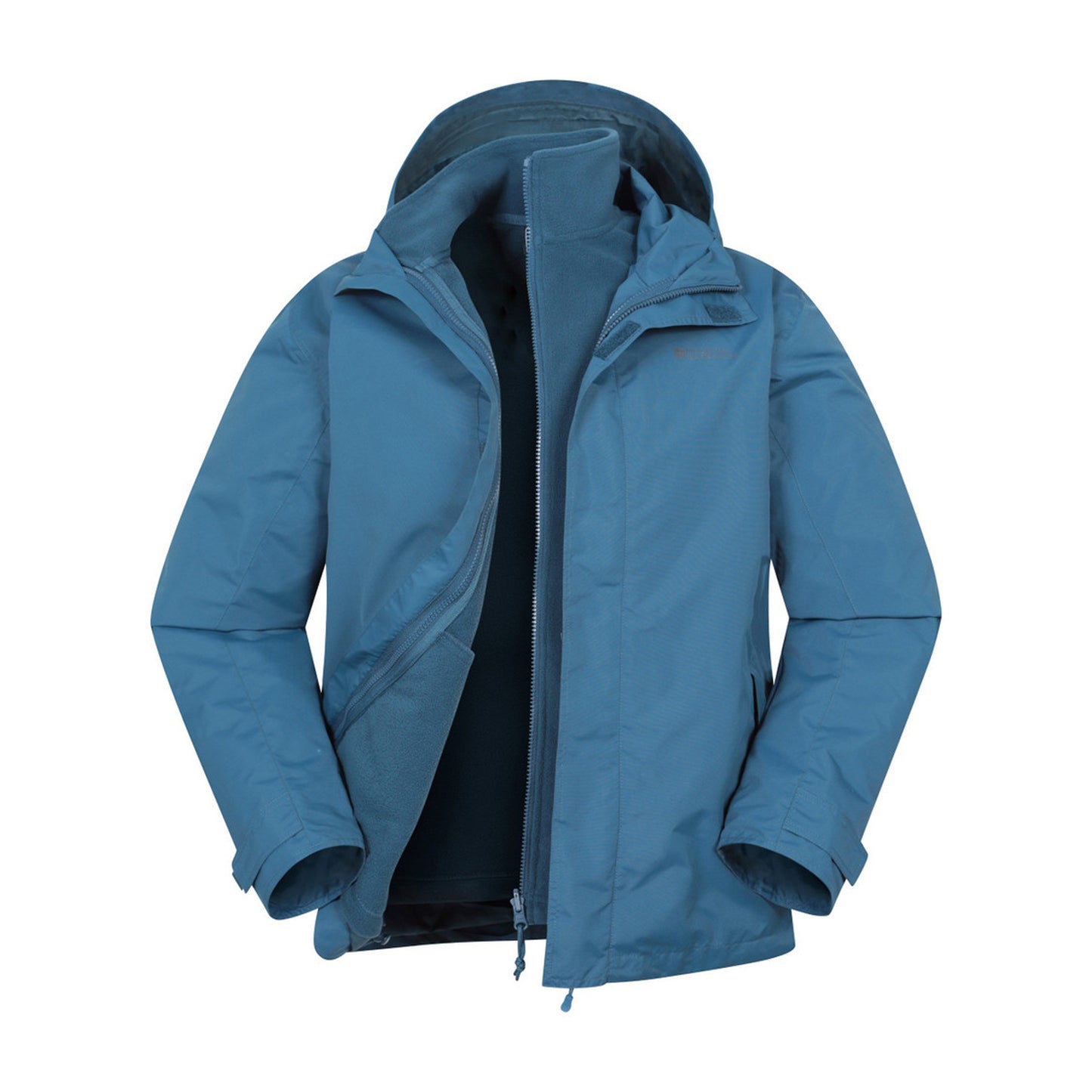 Dark Blue - Front - Mountain Warehouse Mens Fell II 3 in 1 Jacket