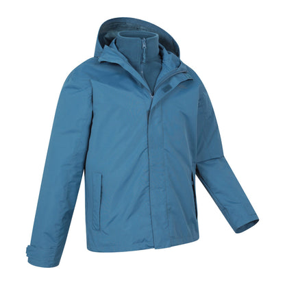 Dark Blue - Back - Mountain Warehouse Mens Fell II 3 in 1 Jacket