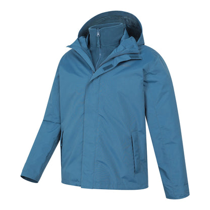 Dark Blue - Lifestyle - Mountain Warehouse Mens Fell II 3 in 1 Jacket
