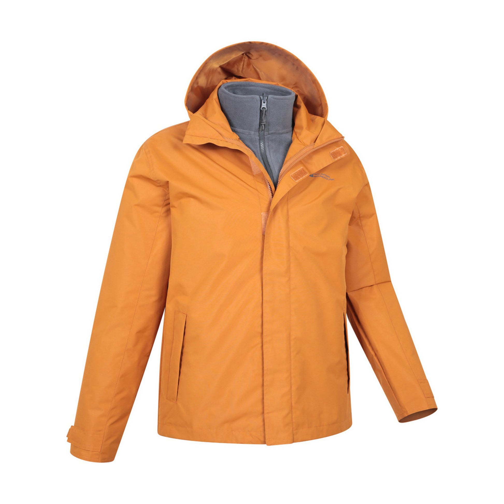 Burnt Orange - Back - Mountain Warehouse Mens Fell II 3 in 1 Jacket