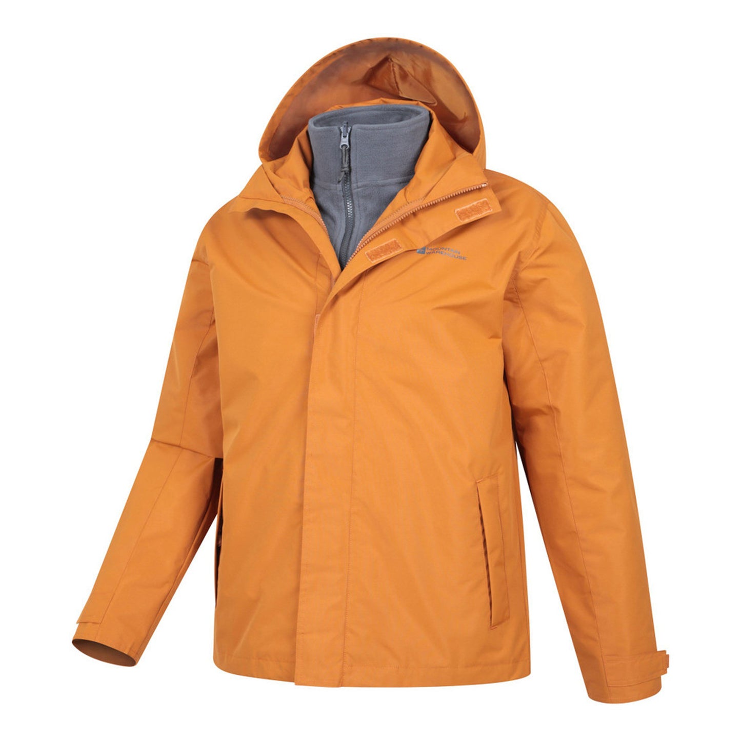 Burnt Orange - Lifestyle - Mountain Warehouse Mens Fell II 3 in 1 Jacket