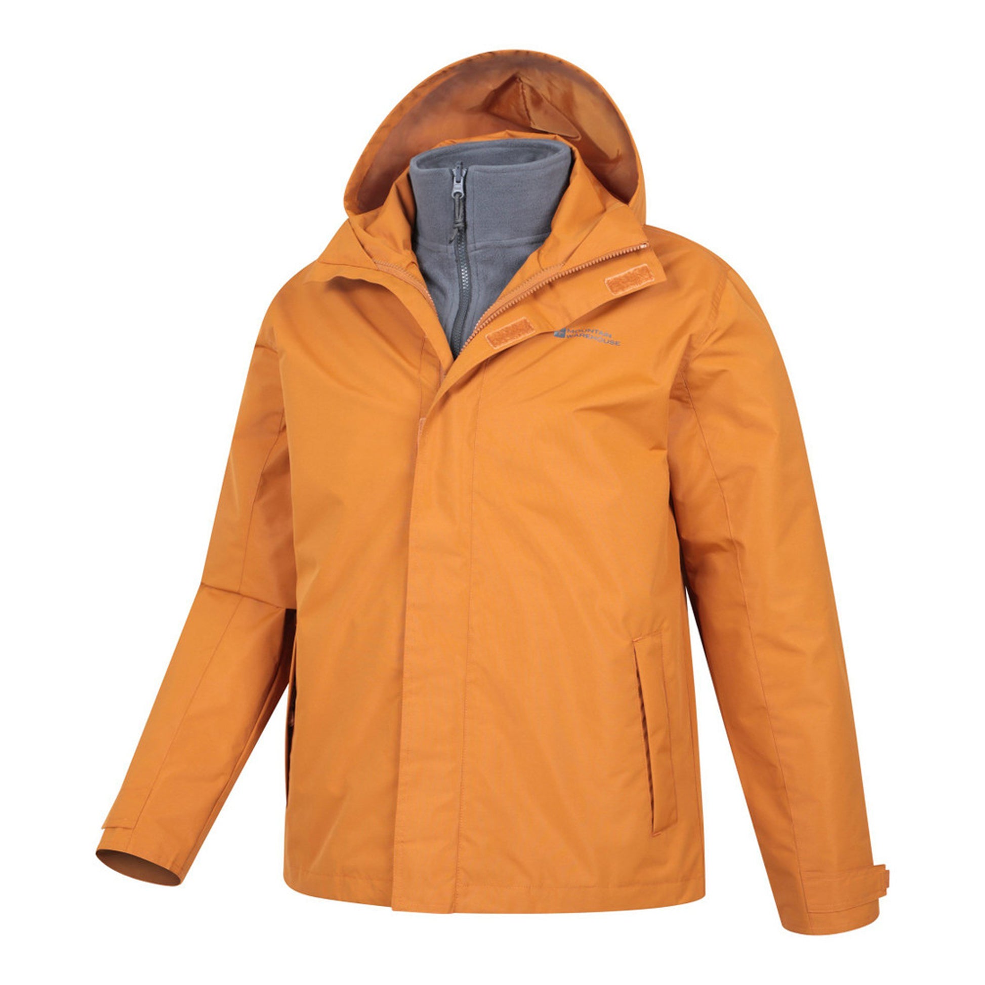 Burnt Orange - Lifestyle - Mountain Warehouse Mens Fell II 3 in 1 Jacket