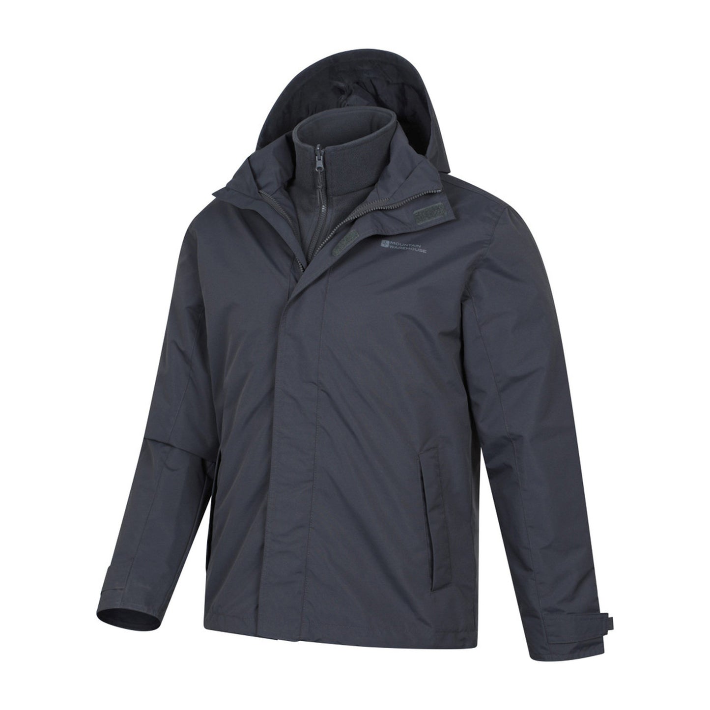 Grey - Lifestyle - Mountain Warehouse Mens Fell II 3 in 1 Jacket