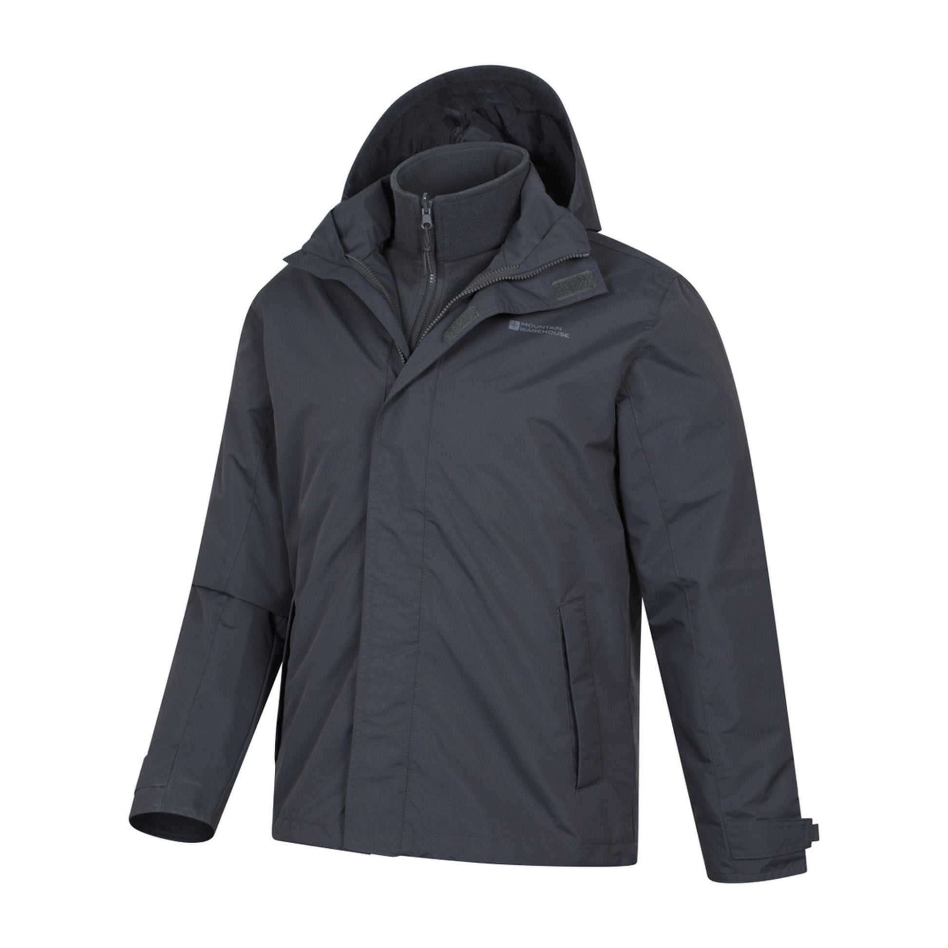 Grey - Lifestyle - Mountain Warehouse Mens Fell II 3 in 1 Jacket